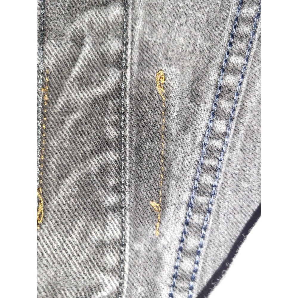 Vintage Lee Mens 2005908 Washed Black Rigid Denim Jeans 33x32 Y2K 2006 Mexico - Picture 6 of 16